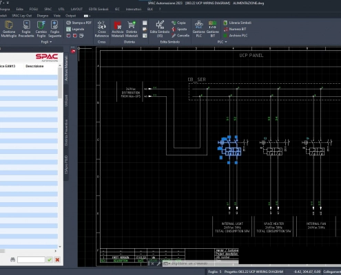 schema elettrico spac automazione